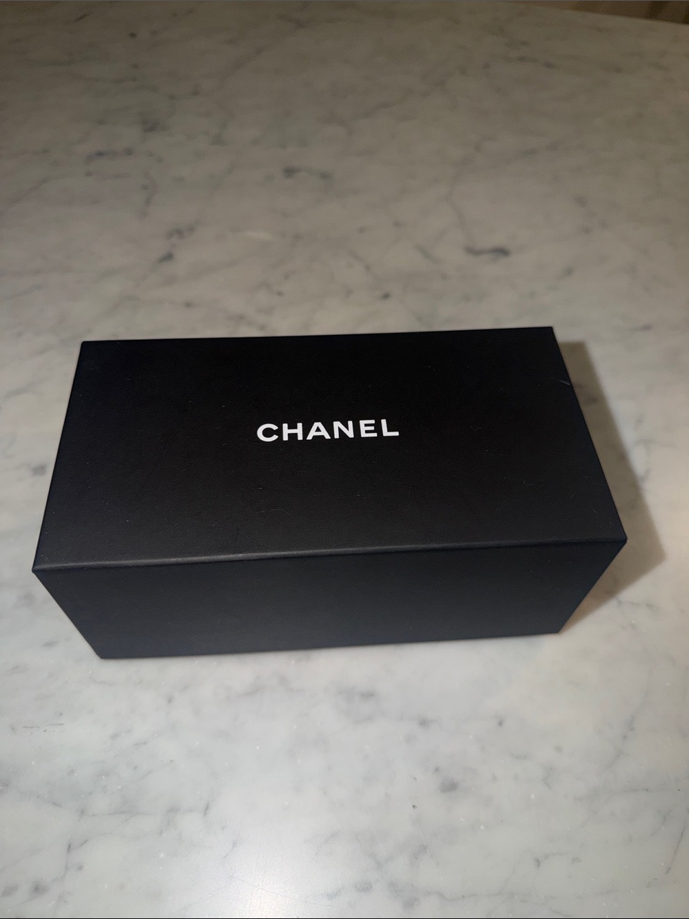 CHANEL Black Eyewear Gift Box with White Logo